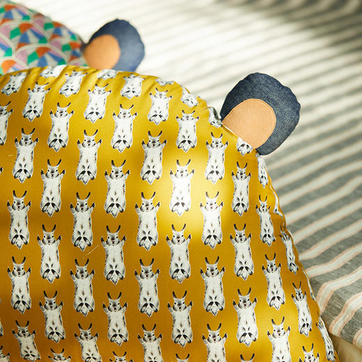 可爱熊耳朵儿童靠枕沙发椅子护腰靠垫 商品图1