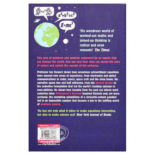 预售 【中商原版】改变世界的17个方程式 英文原版 Seventeen Equations that Changed the World Ian Stewart 商品图1