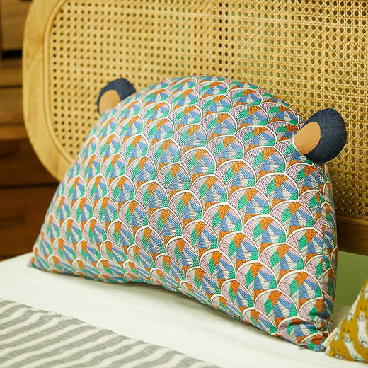 可爱熊耳朵儿童靠枕沙发椅子护腰靠垫 商品图2