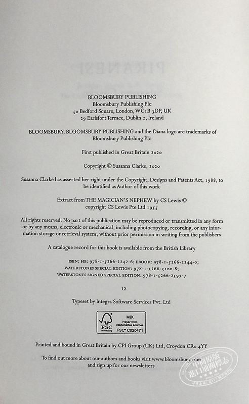 预售 【中商原版】皮拉内西 苏珊娜·克拉克 英文原版 Piranesi Susanna Clarke 亚马逊高分图书 商品图4