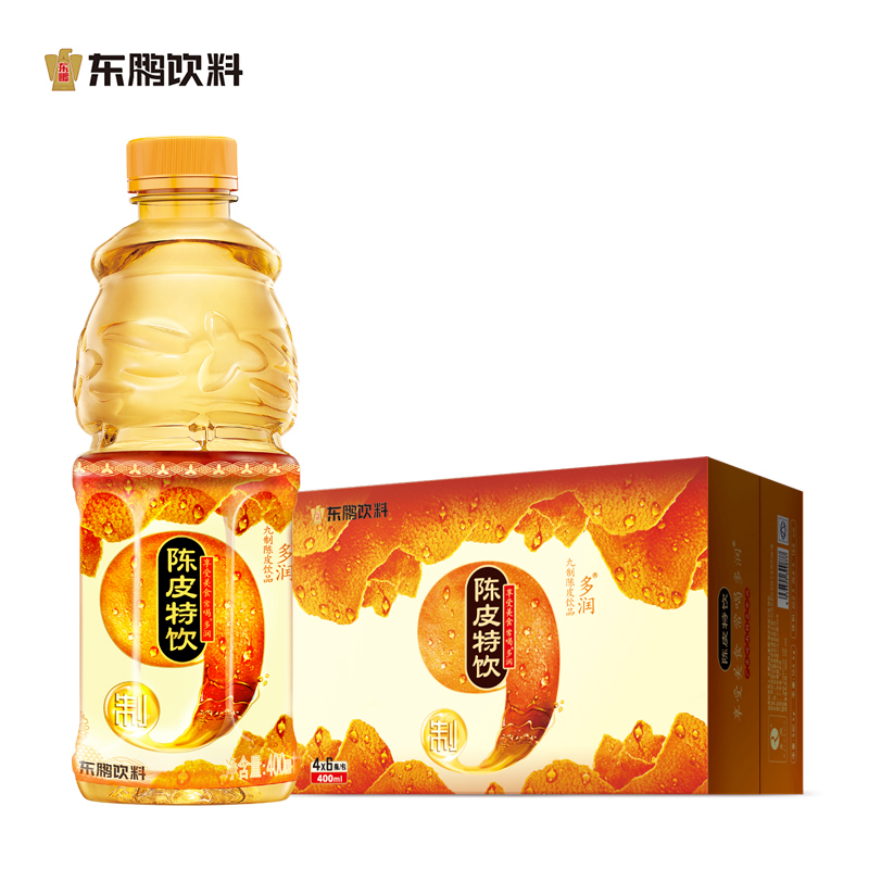 【夏季福利 领券下单立减10元】东鹏特饮 九制陈皮特饮饮料400ML*24瓶  广东岭南特色食品 常喝多润