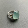 高冰种淡蓝水翡翠鸽子蛋吊坠戒指两用 商品缩略图8