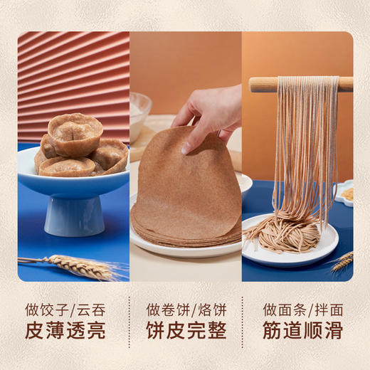 新良家宴全麦多用途小麦粉1kg杂粮馒头包子面条用全麦面粉含麦麸 商品图1