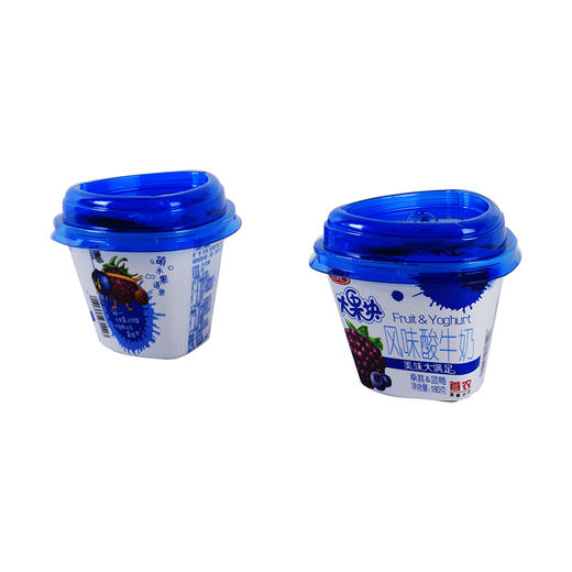 三元大果块酸牛奶（桑葚+蓝莓）260g 商品图3