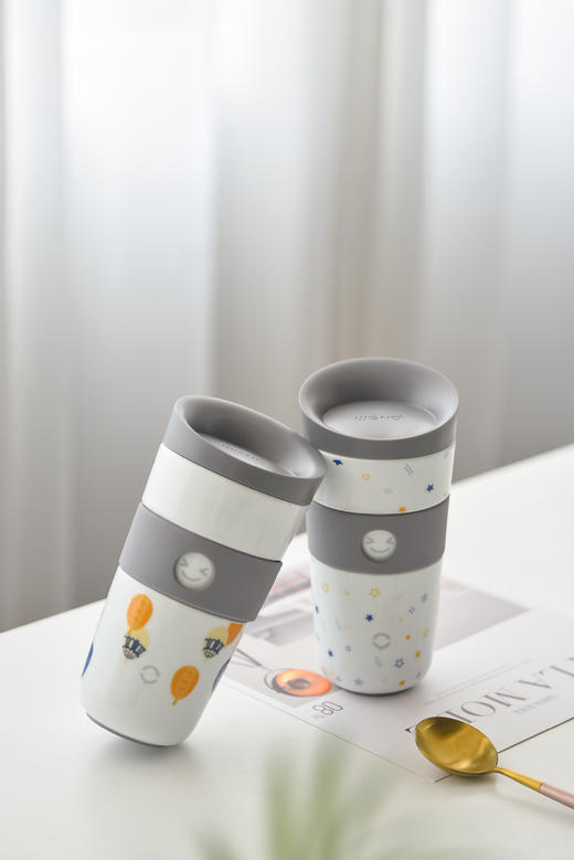 富玉  景德镇陶瓷创意陶瓷水杯办公室趣味减压表情杯个性茶杯 商品图0