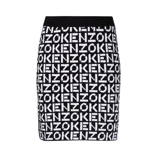KENZO 高田贤三 女士字母徽标印花针织短裙 混色 FC52 JU691 3SC 99 商品图0