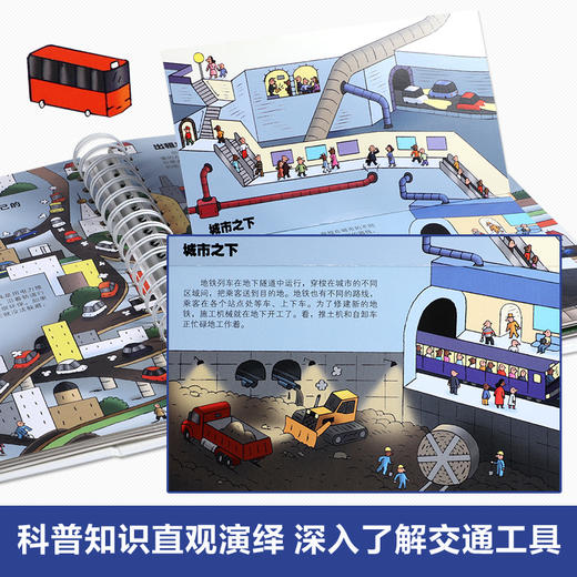 乐乐趣 科普立体书 好玩的交通工具+好玩的动物宝宝 商品图9
