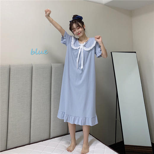 【买一送一❗️甜美公主风长裙】可外穿的日系甜美长款睡衣，穿上不想脱下来❗️新款连衣裙家居服短袖睡衣睡裤 商品图2