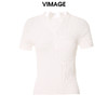 VIMAGE/纬漫纪夏季新款时尚百搭纯色V领套头针织衫女上衣V1701319 商品缩略图2