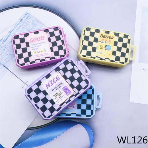 新款可爱清新美瞳盒隐形眼镜盒双联盒PP盒系列1 商品图4