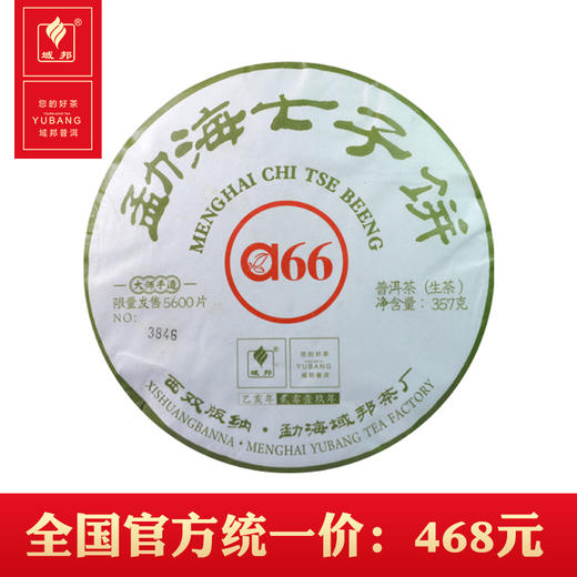 域邦 a66  生饼 357g/饼 商品图0