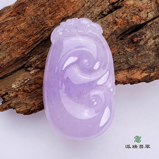 派瑞翡翠 翡翠挂件 糯冰种 紫色 商品图0