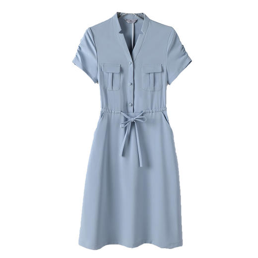 XS2109-YZH 衬衫连衣裙女夏款女装2022年新款时尚气质设计感休闲中长裙子 商品图3