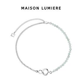 无限葫芦玉石链条拼接项链