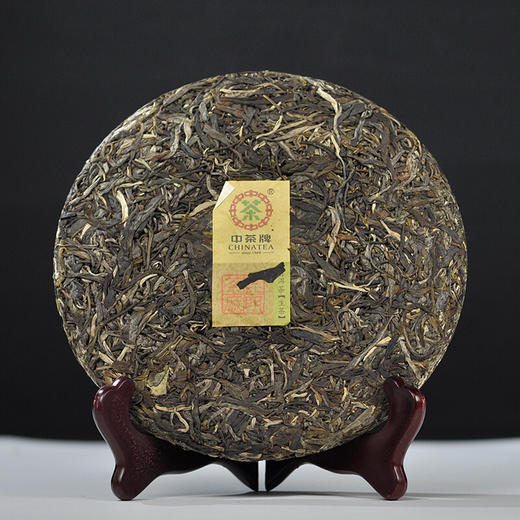 中茶牌新班章2018年中茶普洱茶生茶 357g饼茶昆明茶厂 商品图3