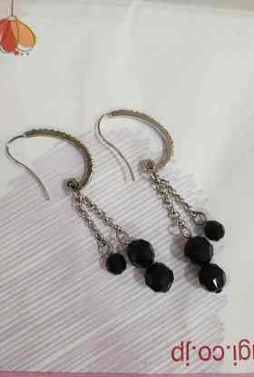 2楼紫兰合成水晶耳环