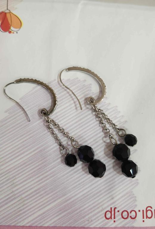 2楼紫兰合成水晶耳环 商品图0