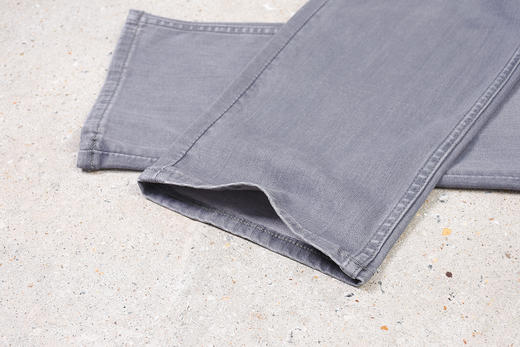 Z亚 夏季薄款 灰色水洗磨白做旧 后兜黑皮标 牛仔裤 Z-9166 商品图12