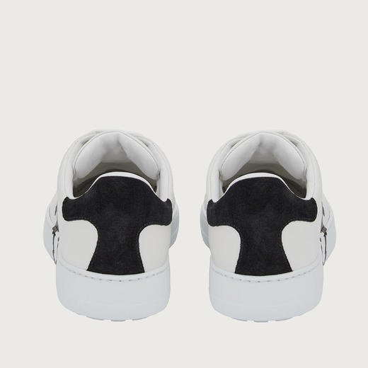 FERRAGAMO 菲拉格慕 男士皮质 GANCINI 休闲运动鞋 白色 747213 商品图2