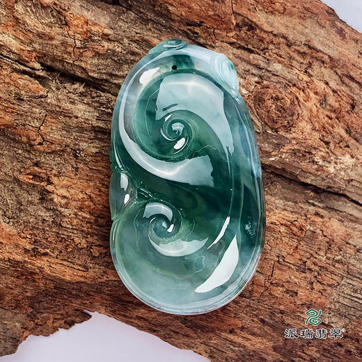 派瑞翡翠 翡翠挂件 糯冰种 飘花 商品图3