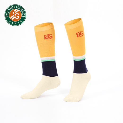 罗兰加洛斯法网长筒袜女夏季2022新款运动袜休闲袜高筒袜 商品图1