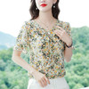 2022年夏季新款超仙上衣减龄碎花雪纺衬衫 YX9982 商品缩略图3