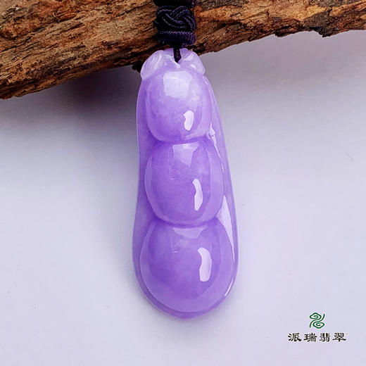 派瑞翡翠 翡翠挂件 糯种 紫色 商品图3