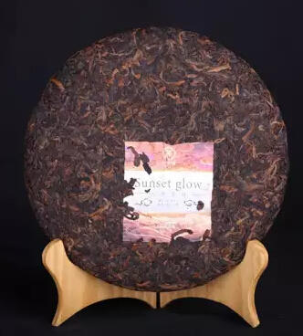 中茶普洱2015年大树普洱落霞饼熟茶357g 商品图1