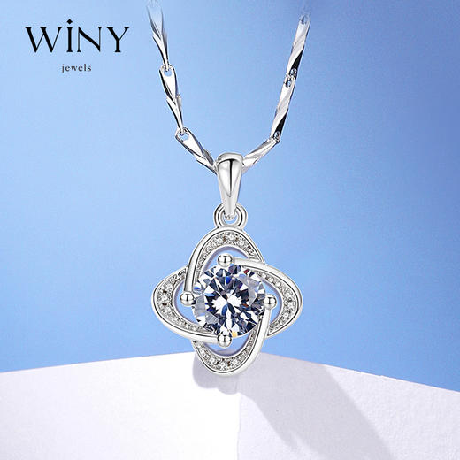 Winy999足银命中注定项链送女友闺蜜节日生日礼物 商品图0