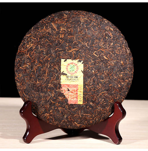 中茶普洱2017年臻品黄印熟茶357克/片普洱熟茶 商品图1