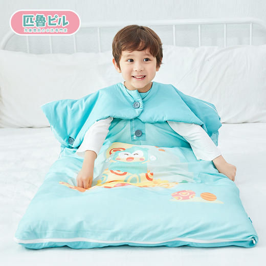 日本匹鲁儿童被子秋冬防踢被内芯拆卸可水洗秋冬被 商品图0