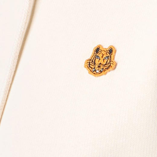 KENZO 高田贤三 女士棉质小虎头刺绣徽标连帽卫衣 浅粉色 FB52 SW777 4ML 07 商品图2