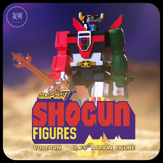 现货 Super7 百兽王 Voltron 战神金刚 Shogun重涂版 挂卡 商品图0