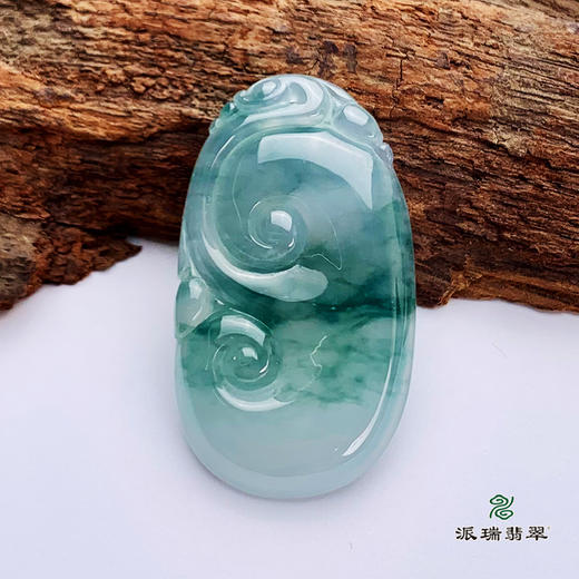 派瑞翡翠 翡翠挂件 糯冰种 飘花 商品图3