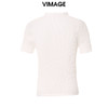 VIMAGE/纬漫纪夏季新款时尚百搭纯色V领套头针织衫女上衣V1701319 商品缩略图5