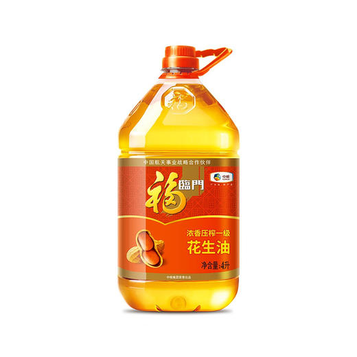 福临门浓香压榨一级花生油 4L 商品图0