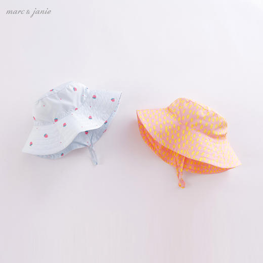 【防紫外线】马克珍妮男女童儿童渔夫帽婴儿宝宝防晒遮阳帽220308 商品图1