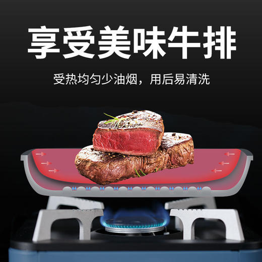 加厚木柄牛排煎锅铸铁平底锅无涂层不粘家用条纹煎锅煎牛扒 商品图5