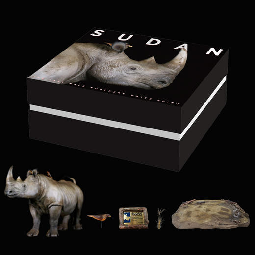 雄性北部白犀牛“苏丹”模型收藏模型摆件 商品图1