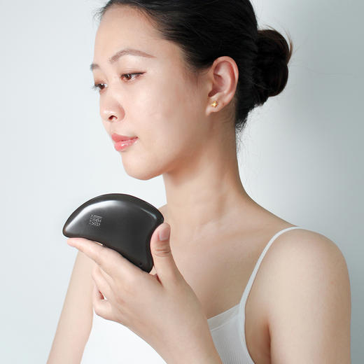 【泗滨玄黄砭石刮痧板】（蕲艾精油可选） 商品图2