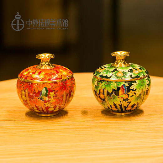 《泰平安·泰有福》  掐丝珐琅苹果罐（红，绿） 商品图2