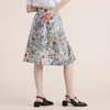 谜底碎花半截裙2022夏季新款复古文艺纯棉印花百褶裙222MB0687 商品缩略图2