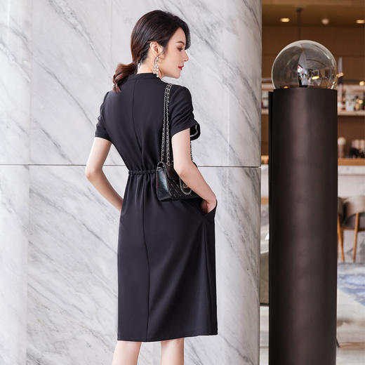 XS2109-YZH 衬衫连衣裙女夏款女装2022年新款时尚气质设计感休闲中长裙子 商品图2