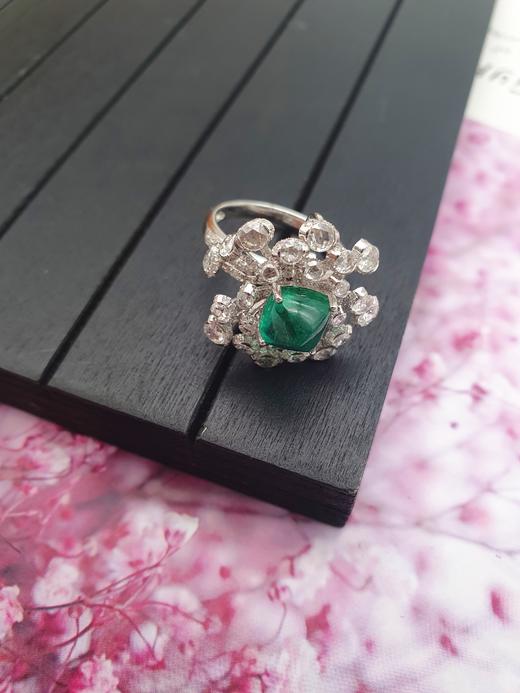 18K祖母绿戒指 商品图3