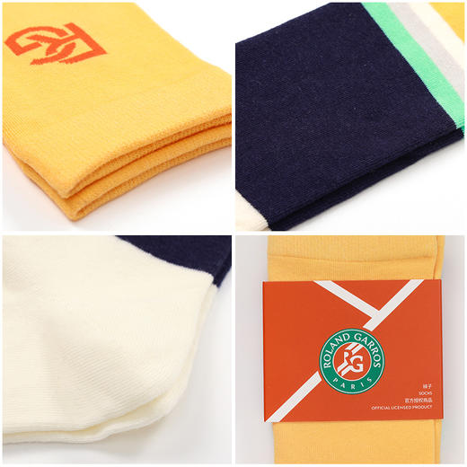 罗兰加洛斯法网长筒袜女夏季2022新款运动袜休闲袜高筒袜 商品图5