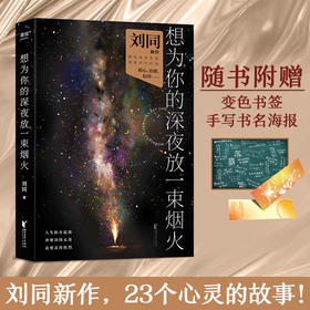 赠专属烟火签章版【新华书店旗舰店官网】想为你的深夜放一束烟火 知名作者刘同最新力作