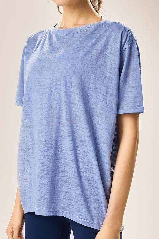 烂花速干宽松短袖T恤 商品图3