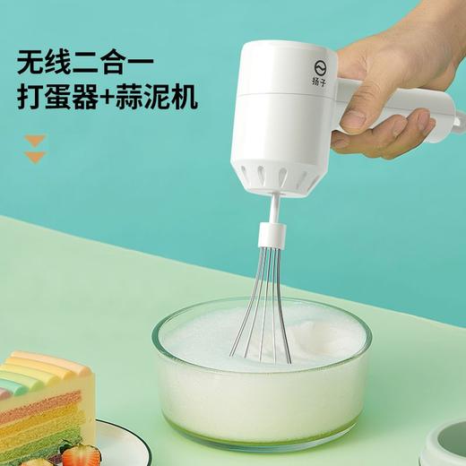 扬子H-D03打蛋器 手持电动料理机家用迷你打奶油机搅拌器烘焙打发器 白色 商品图0