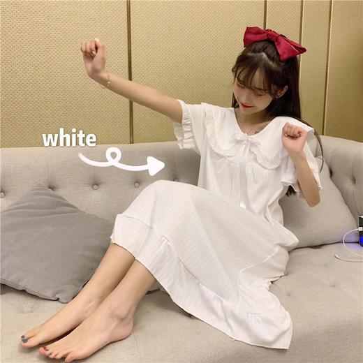 【买一送一❗️甜美公主风长裙】可外穿的日系甜美长款睡衣，穿上不想脱下来❗️新款连衣裙家居服短袖睡衣睡裤 商品图7