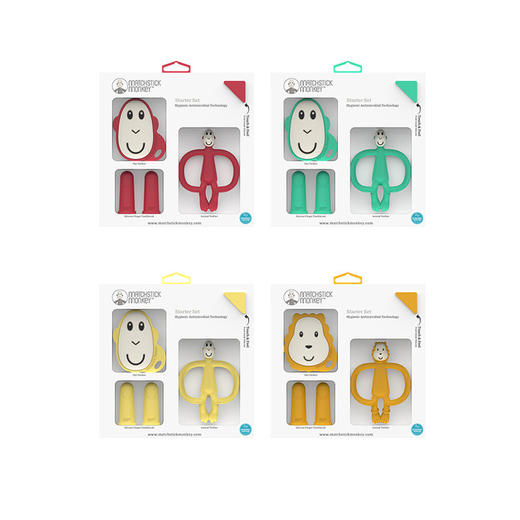 英国 Matchstick Monkey火柴猴牙胶婴儿磨牙棒 无尾款礼盒装 商品图1